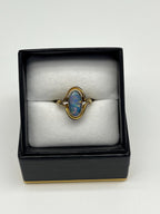 Vintage 9ct Gold Australian Opal Ring | Sculptural Setting