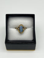 Vintage 9ct Gold Australian Opal Ring | Sculptural Setting